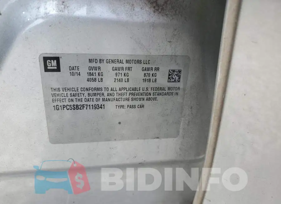 1G1PC5SB2F7119341 Photo# 12