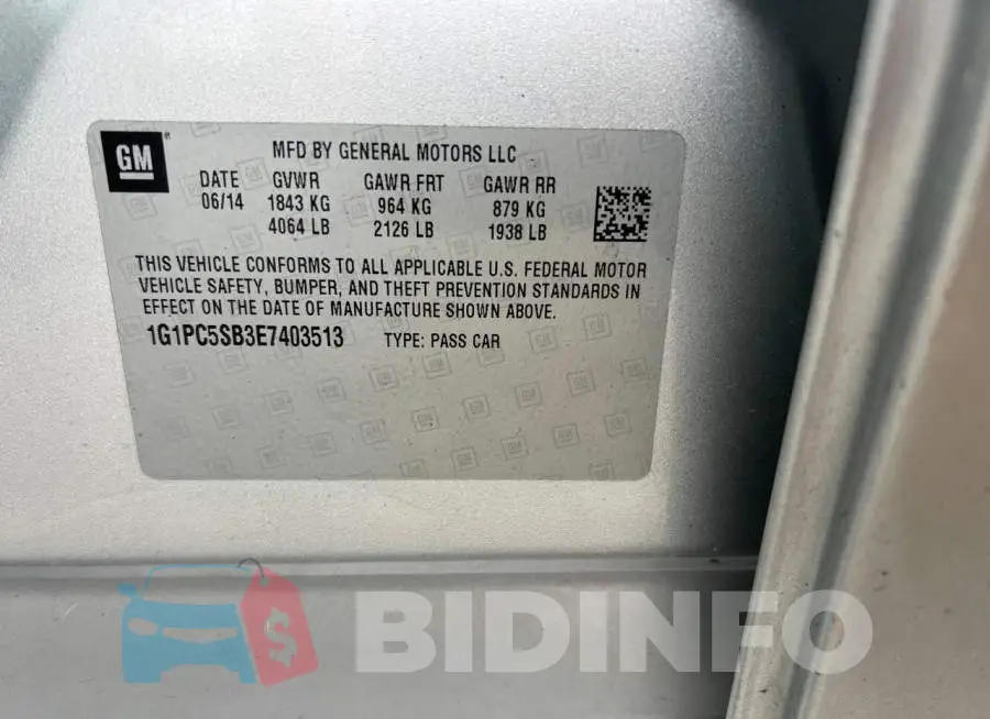 1G1PC5SB3E7403513 Photo# 10