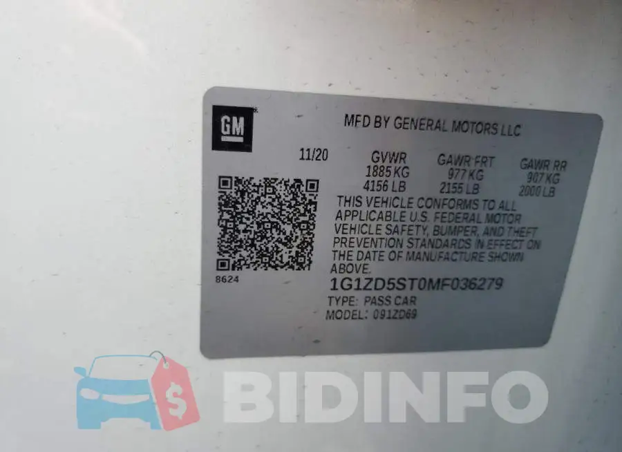 1G1ZD5ST0MF036279 Photo# 12