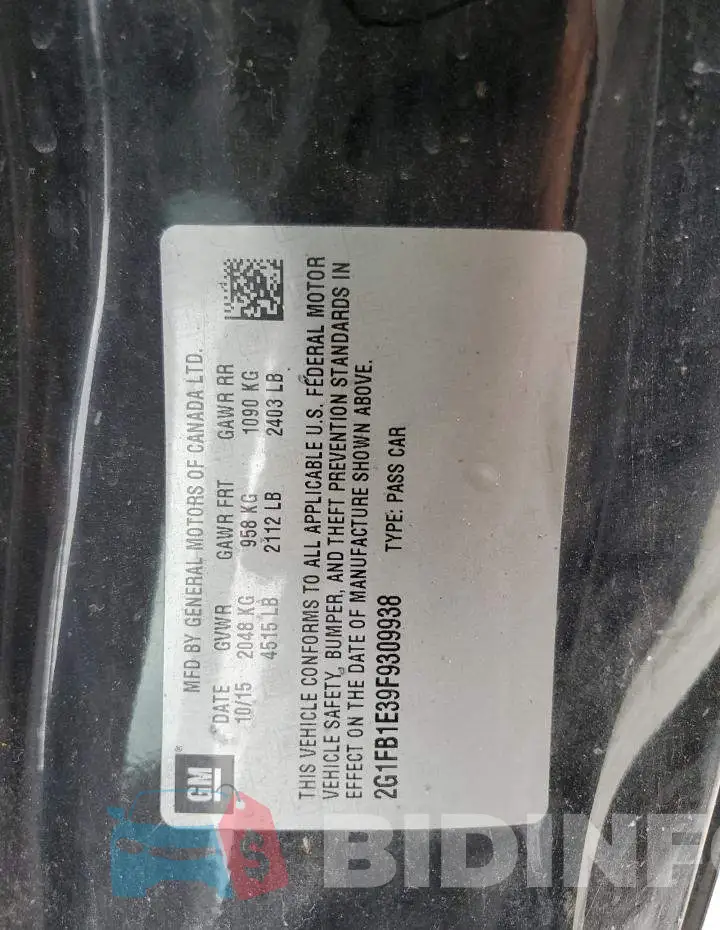 2G1FB1E39F9309938 Photo# 13
