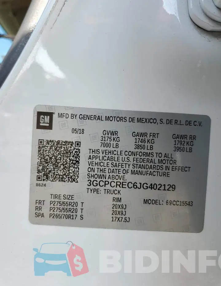 3GCPCREC6JG402129 Photo# 12