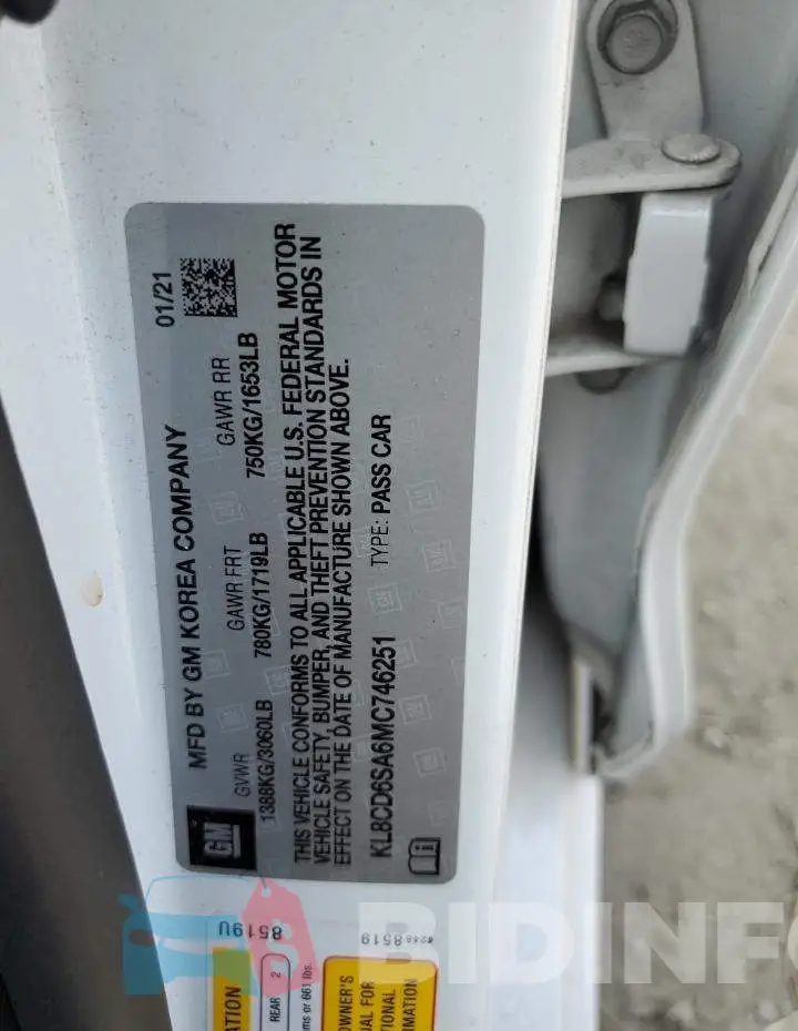 KL8CD6SA6MC746251 Photo# 12
