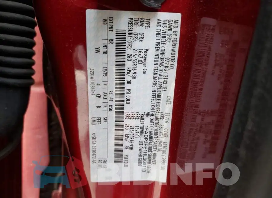 1FADP3FE1HL200113 Photo# 13