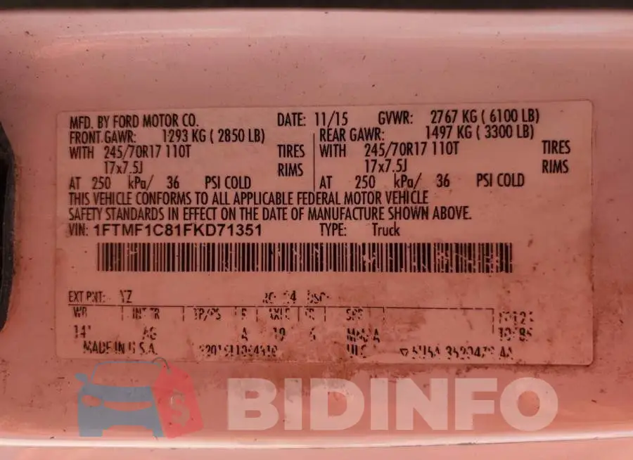 1FTMF1C81FKD71351 Photo# 13