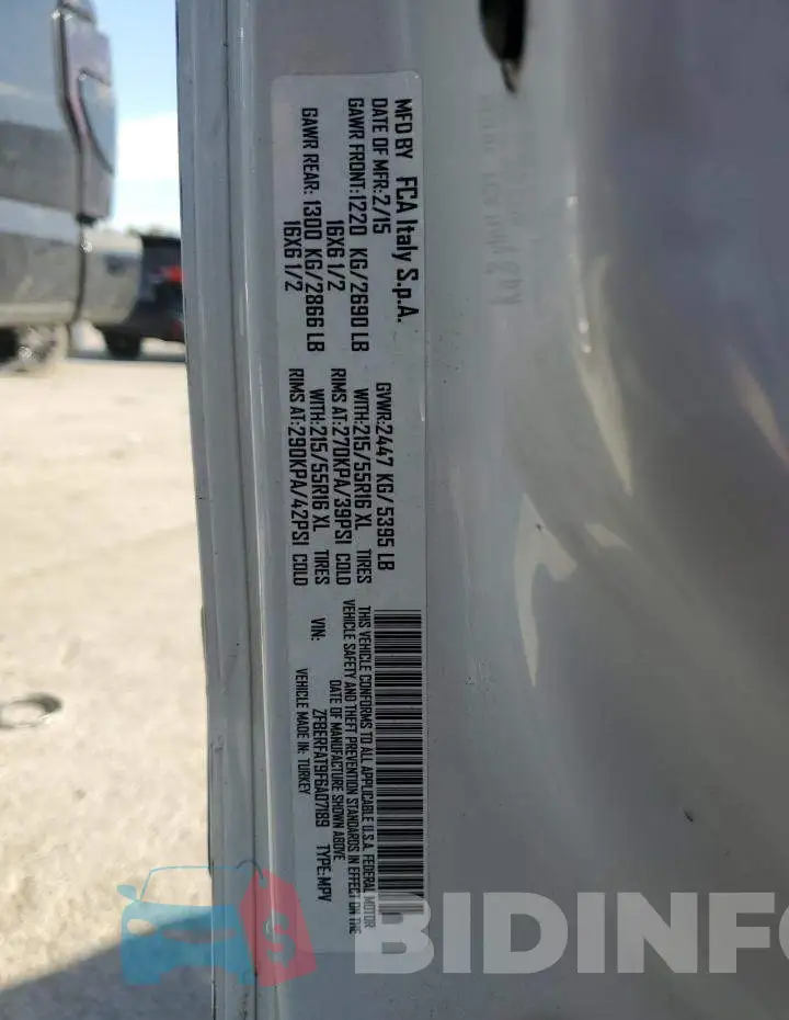 ZFBERFAT9F6A07189 Photo# 13