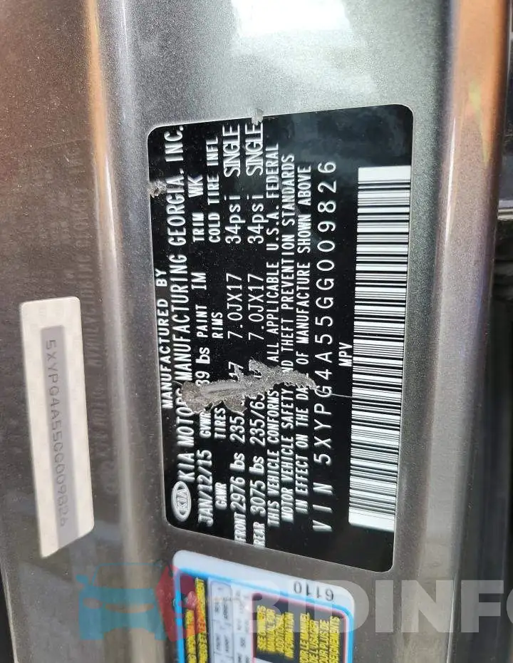5XYPG4A55GG009826 Photo# 13