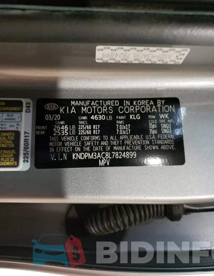 KNDPM3AC8L7824899 Photo# 13