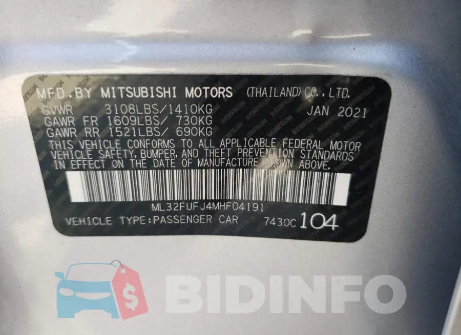 ML32FUFJ4MHF04191 Photo# 13