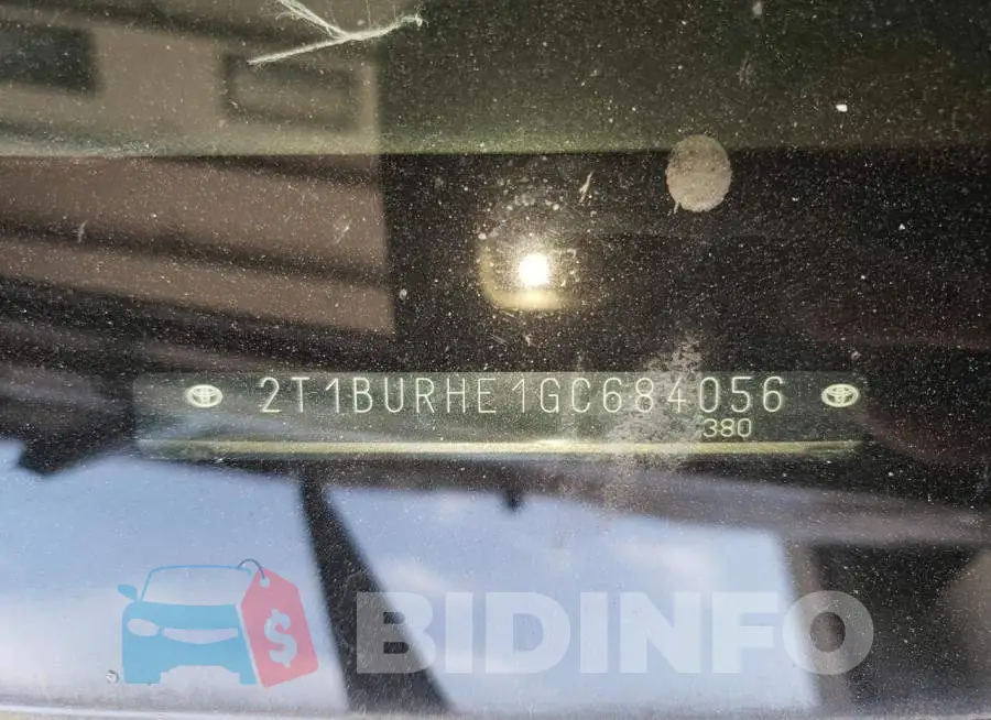 2T1BURHE1GC684056 Photo# 12