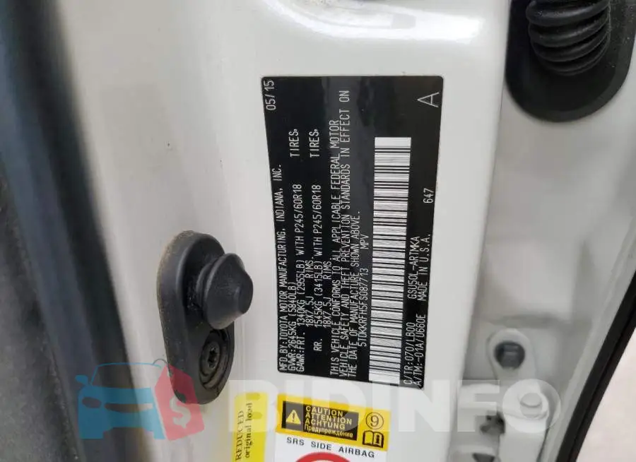 5TDKKRFH5FS087713 Photo# 12