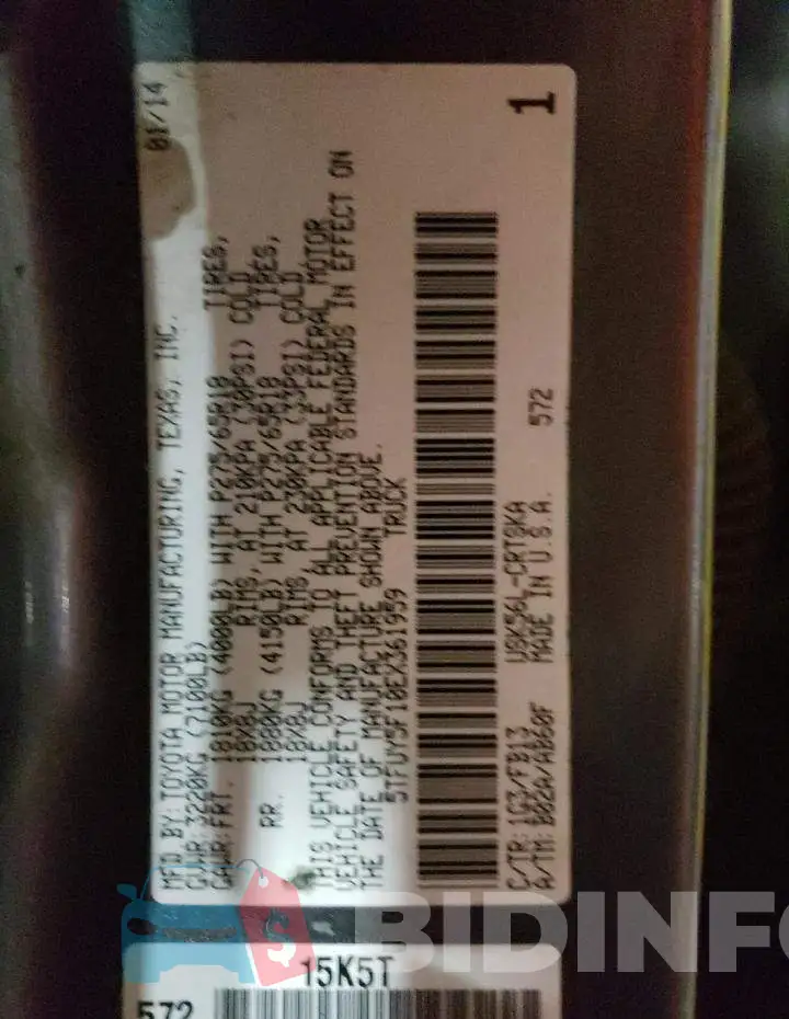 5TFUY5F10EX361959 Photo# 12