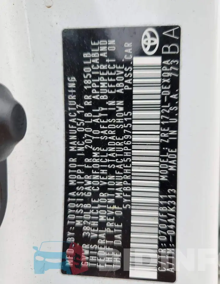 5YFBPRHE5HP697515 Photo# 13