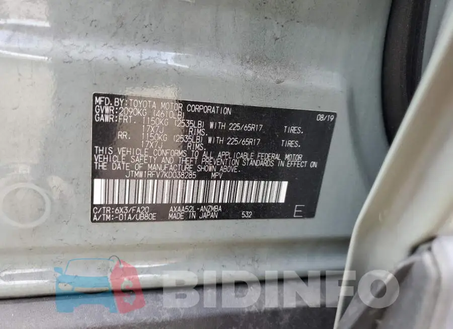 JTMW1RFV7KD038285 Photo# 12