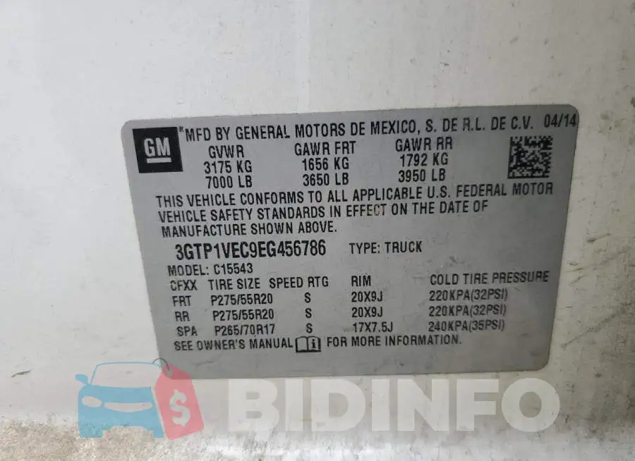 3GTP1VEC9EG456786 Photo# 12