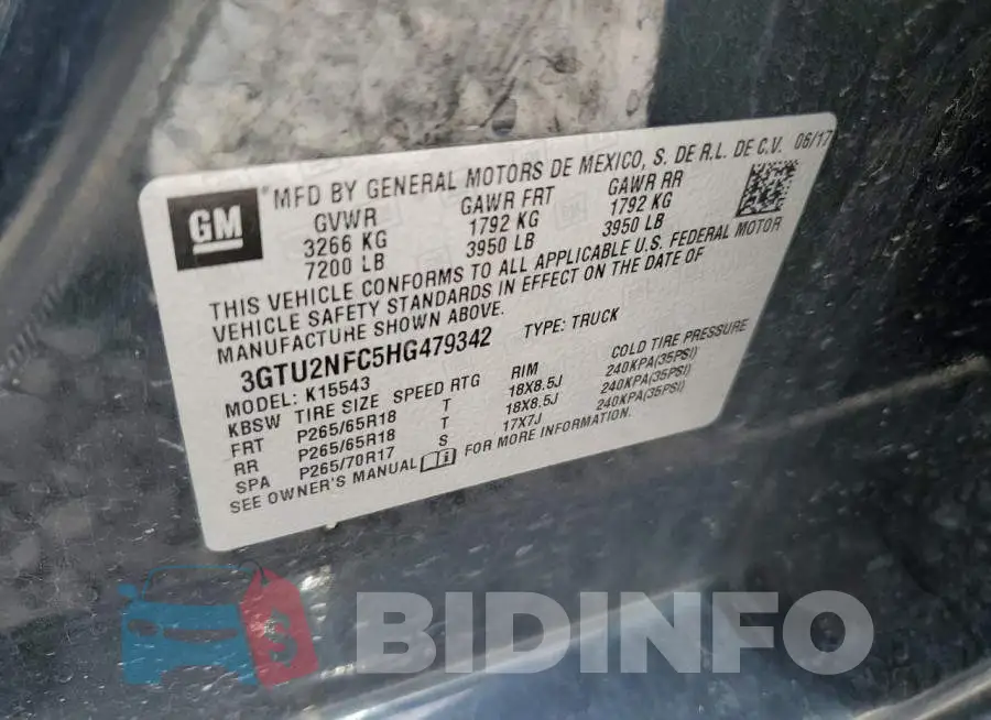 3GTU2NEC5HG479342 Photo# 12