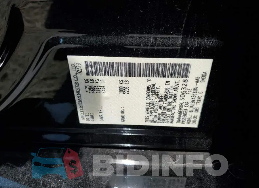 1N4AA6EVXPC506328 Photo# 12