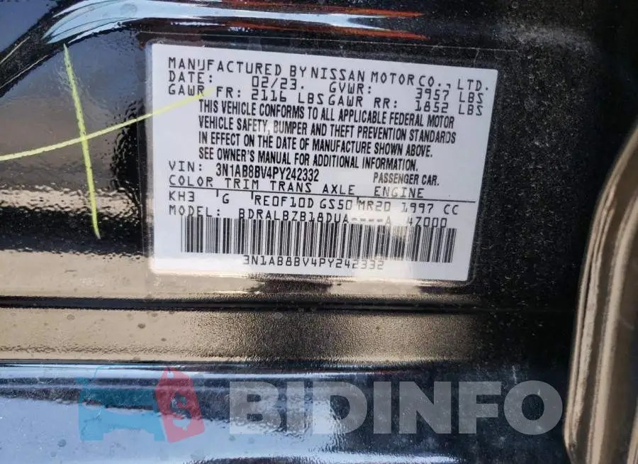 3N1AB8BV4PY242332 Photo# 12