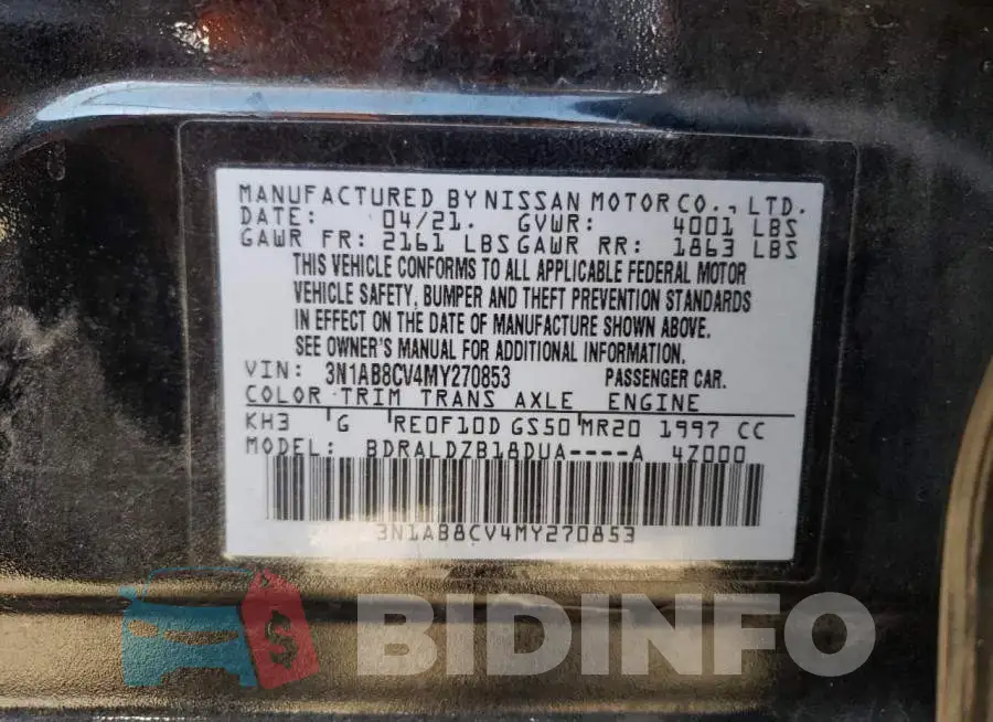3N1AB8CV4MY270853 Photo# 12