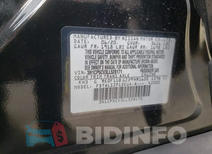 3N1CP5CV3LL528171 Photo# 13