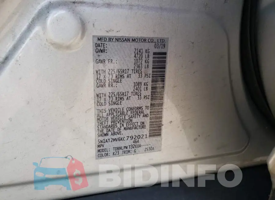 5N1AT2MV6KC792021 Photo# 13