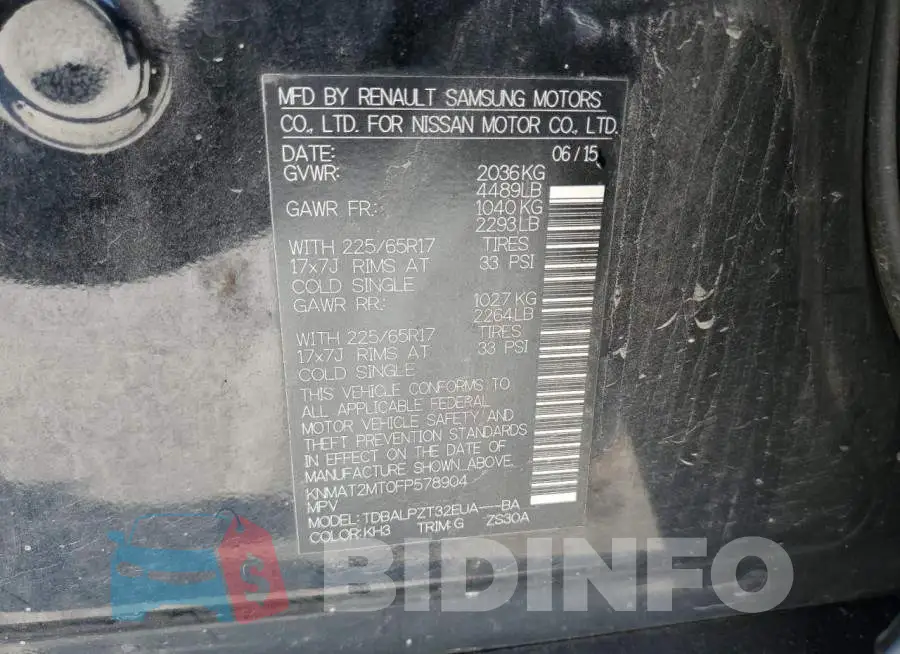 KNMAT2MT0FP578904 Photo# 14