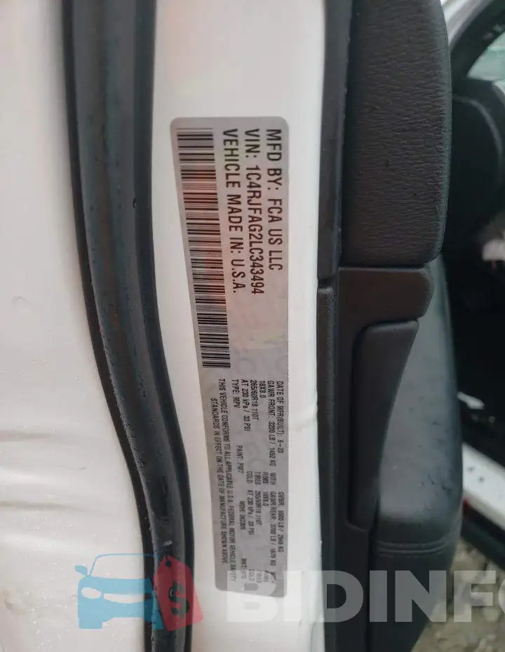 1C4RJFAG2LC343494 Photo# 12