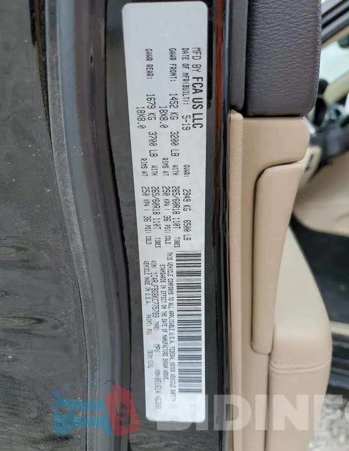 1C4RJFBG6KC775793 Photo# 13