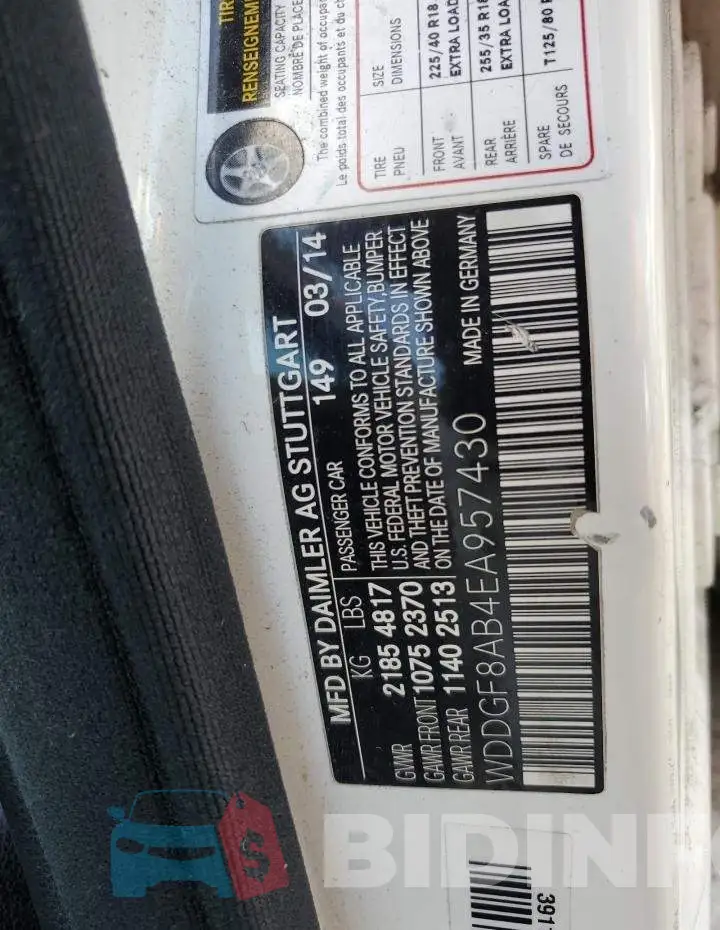 WDDGF8AB4EA957430 Photo# 13