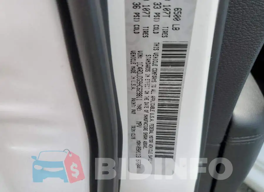 1C4RDJDG9HC629811 Photo# 13