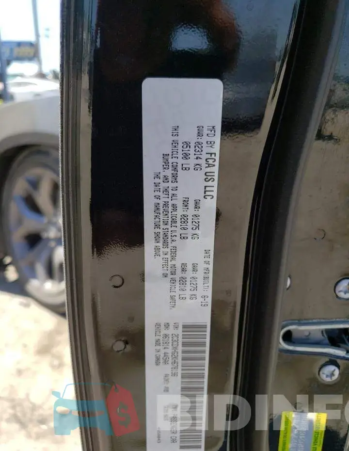 2C3CDXHG2KH678196 Photo# 12