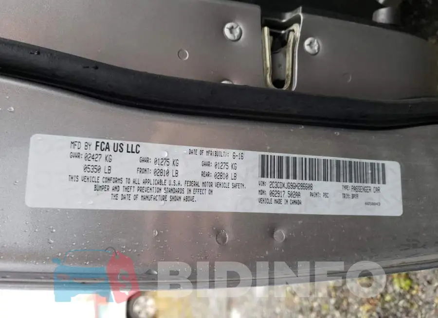 2C3CDXJG9GH286608 Photo# 12