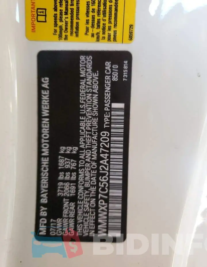 WMWXP7C56J2A47209 Photo# 12