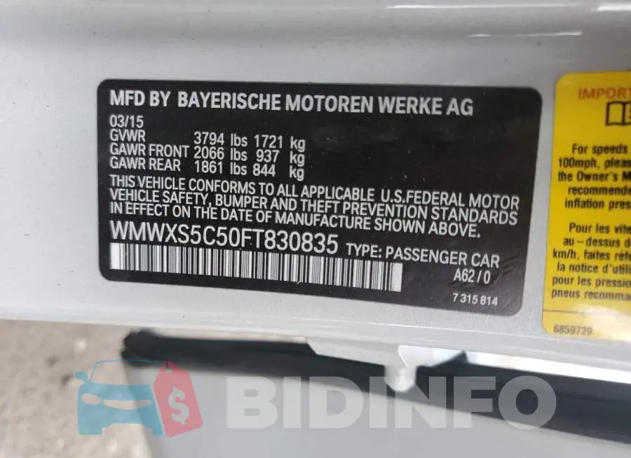 WMWXS5C50FT830835 Photo# 12