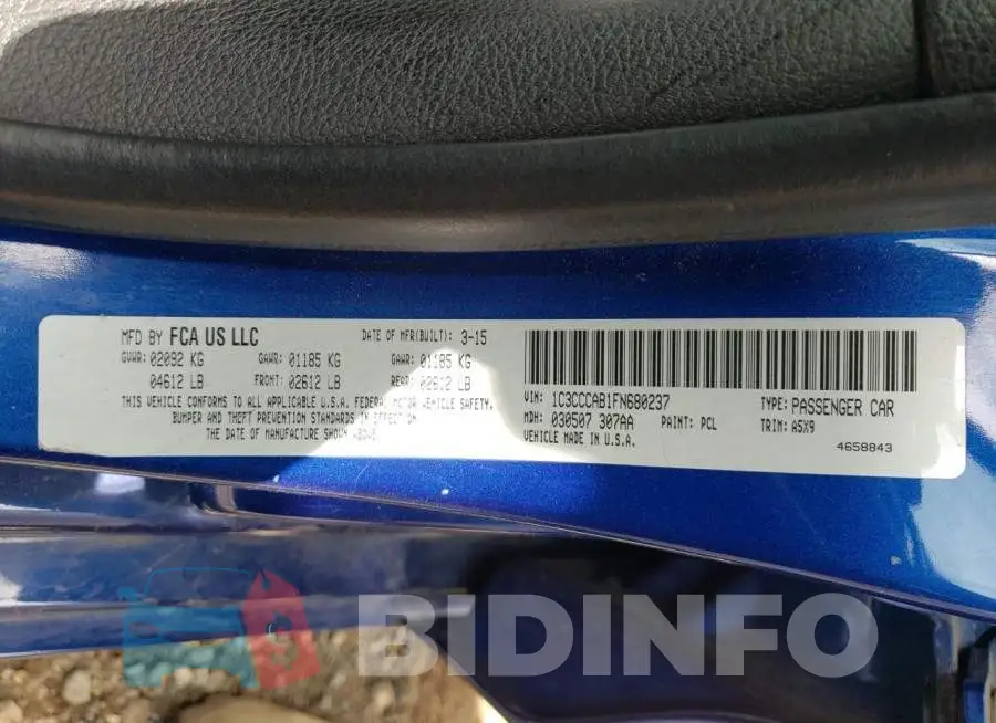 1C3CCCAB1FN680237 Photo# 12