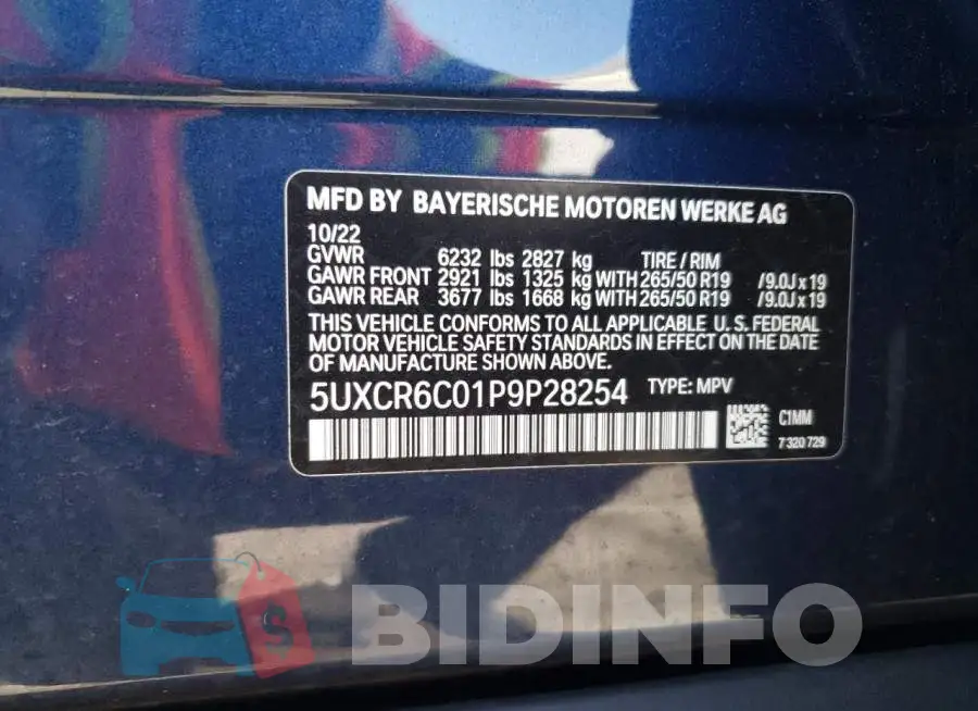 5UXCR6C01P9P28254 Photo# 12