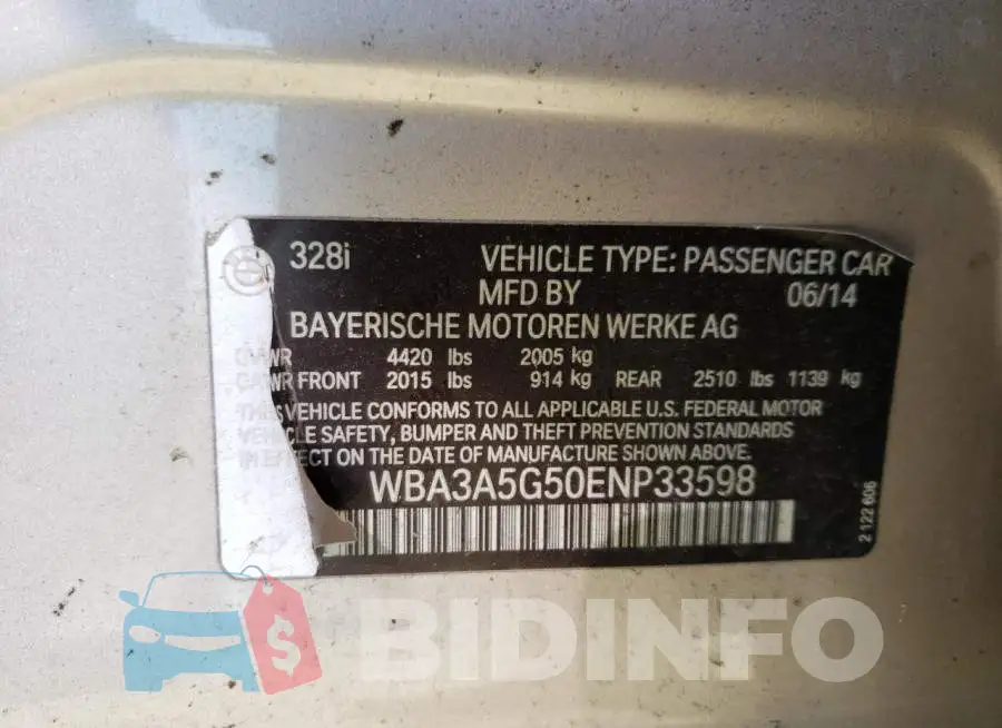WBA3A5G50ENP33598 Photo# 12