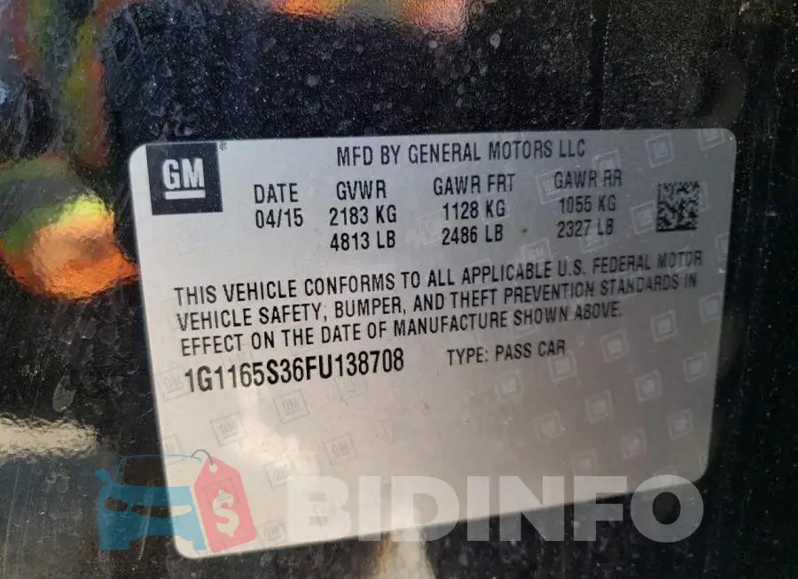1G1165S36FU138708 Photo# 12