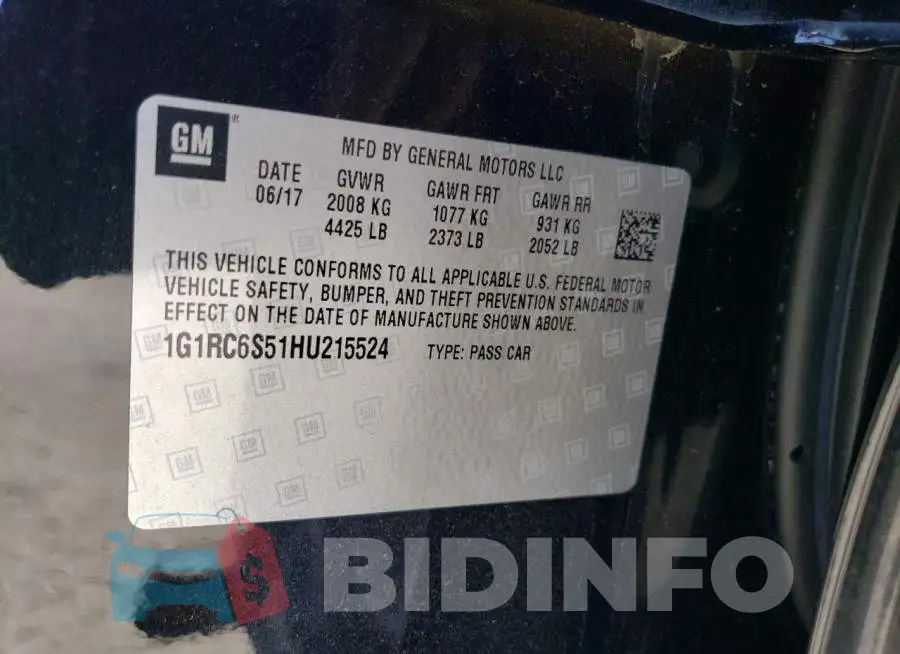 1G1RC6S51HU215524 Photo# 12