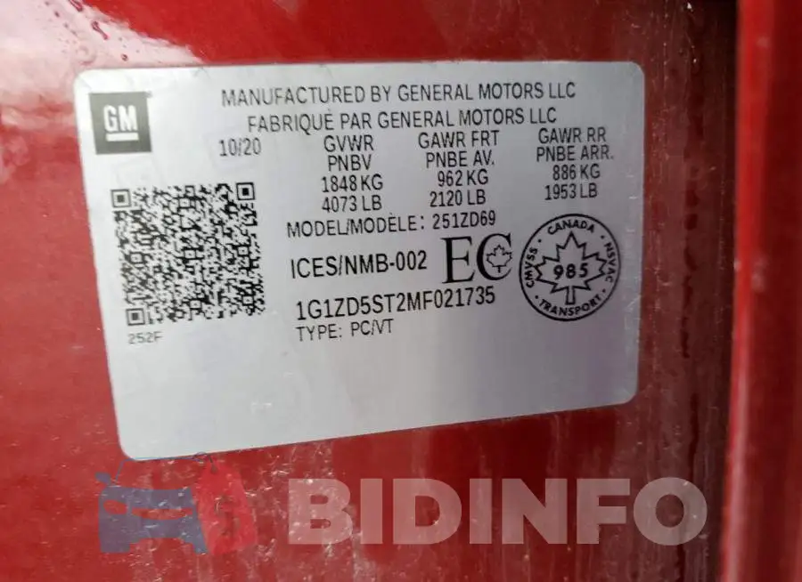 1G1ZD5ST2MF021735 Photo# 12