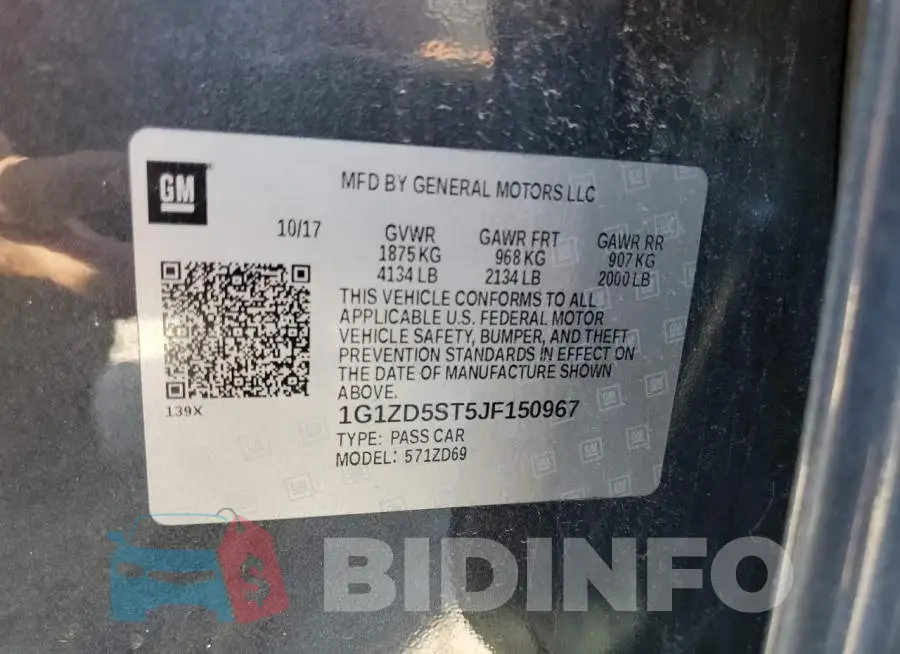 1G1ZD5ST5JF150967 Photo# 12