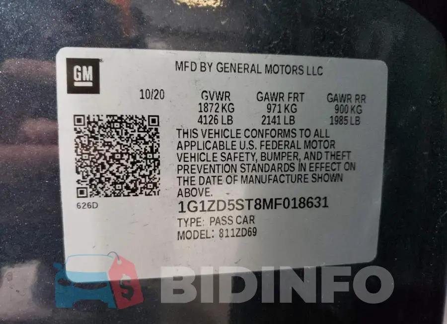 1G1ZD5ST8MF018631 Photo# 12