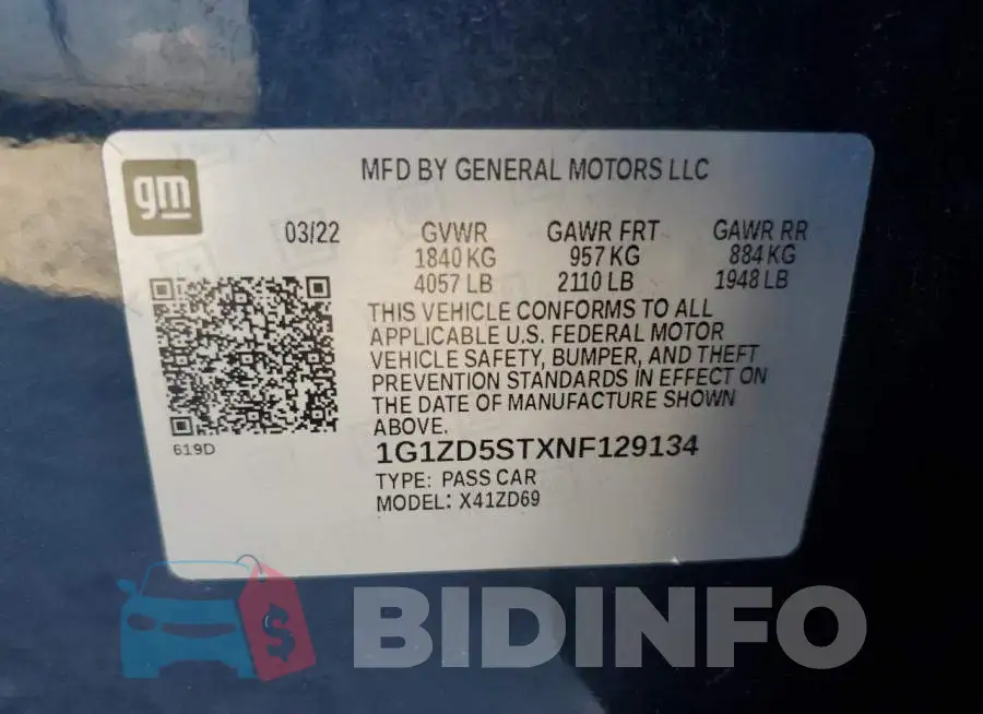 1G1ZD5STXNF129134 Photo# 12
