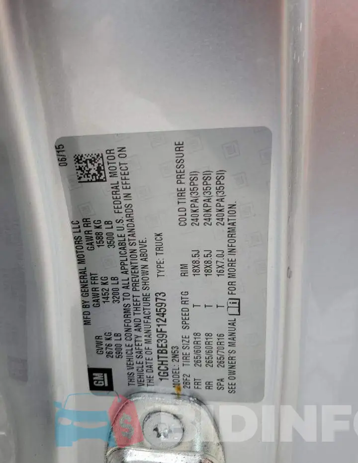 1GCHTBE39F1245973 Photo# 12