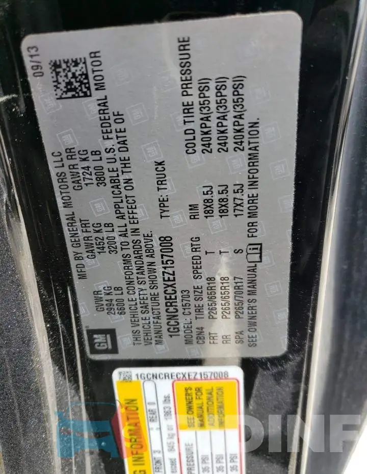 1GCNCRECXEZ157008 Photo# 12