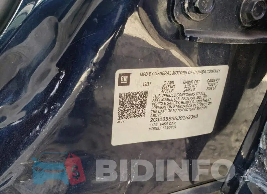 2G1105S35J9153353 Photo# 13