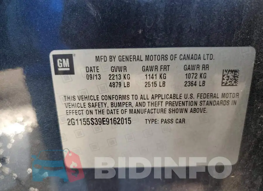 2G1155S39E9162015 Photo# 13
