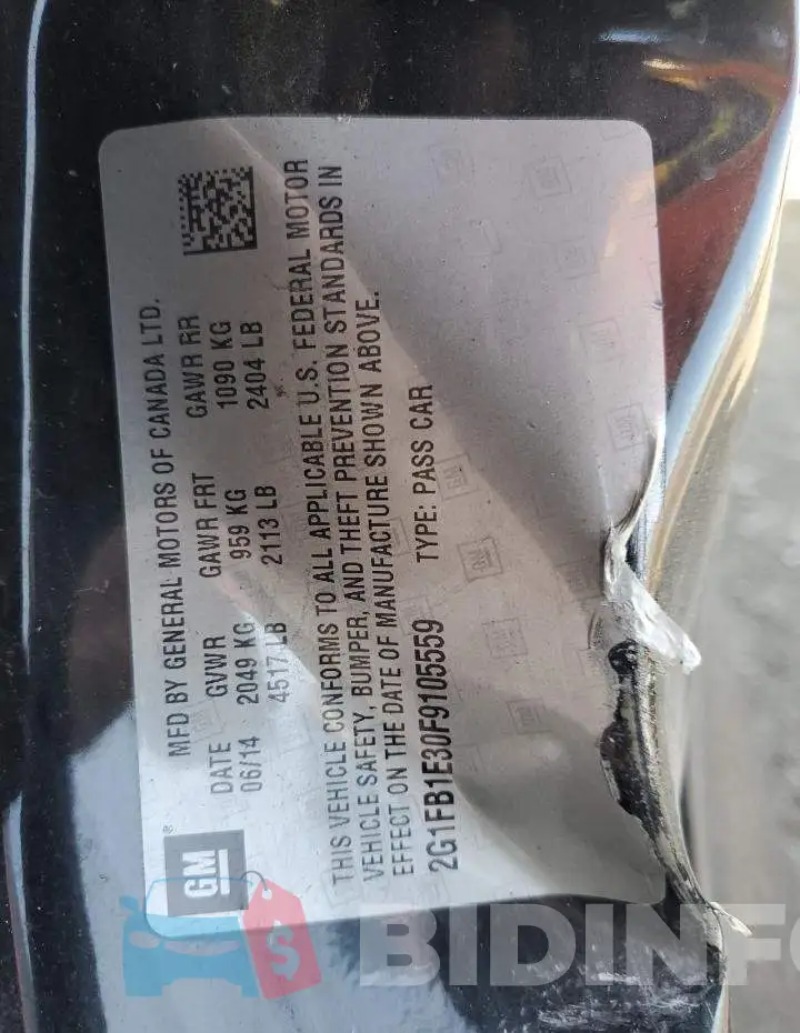 2G1FB1E30F9105559 Photo# 12