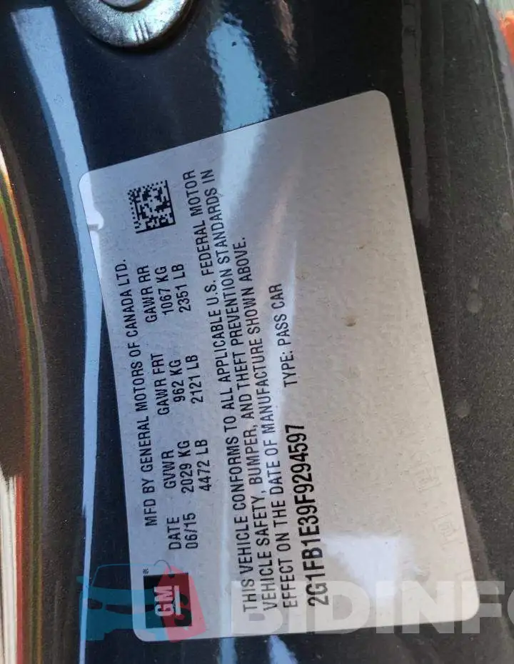 2G1FB1E39F9294597 Photo# 12