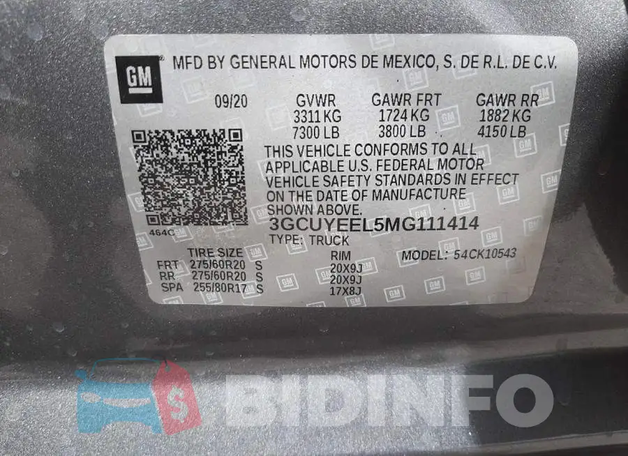 3GCUYEEL5MG111414 Photo# 10