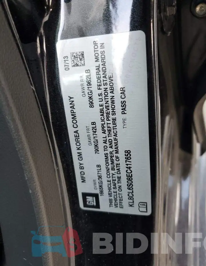 KL8CL6S08EC417658 Photo# 12